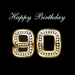 Wall Mural - happy birthday 90