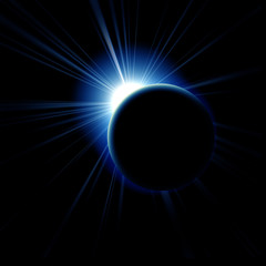 Wall Mural - image of a solar eclipse
