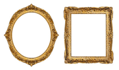 Gold picture frames