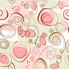 Poster - Floral seamless pattern