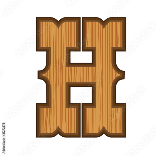 Western letter H Buy this stock vector and explore similar vectors at