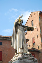 Canvas Print - Statua di Girolamo Savonarola a Ferrara - Italia