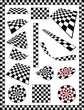 Checker, Race Flag, Chessboard design element