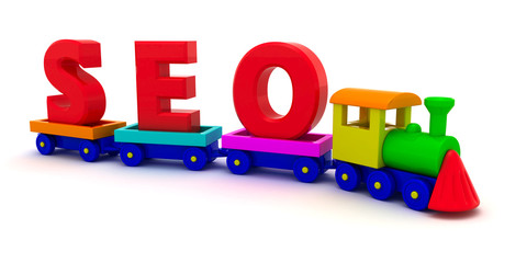 Wall Mural - SEO train