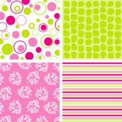 Scrapbook patterns for design, vector