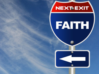 Faith road sign