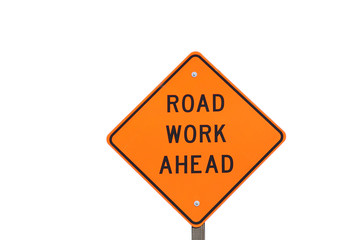 Road work sign