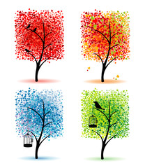 Wall Mural - Four Trees