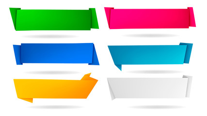 abstract origami speech bubble vector background.