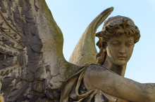 Monument To An Angel On A Cemetery