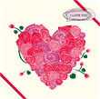 Rose Heart Background