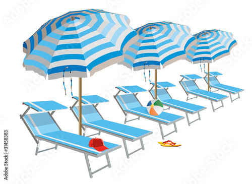 stabilimento balneare vettoriale Stock Adobe Stock