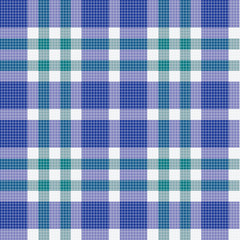 Fototapete - Color fabric plaid. Seamless vector illustration.