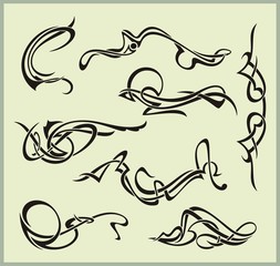 exquisite scroll ornamental designs