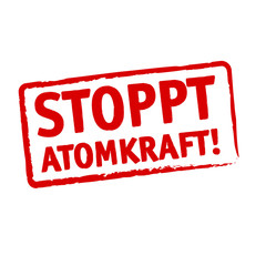 Stoppt Atomkraft Stempel