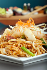 Wall Mural - Seafood Pad Thai Dish