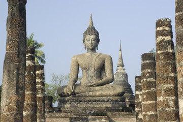 Ancient Buddha  in old city 1.