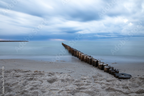 Foto-Leinwand ohne Rahmen - Ostseestrand am Abend (von Tilo Grellmann)