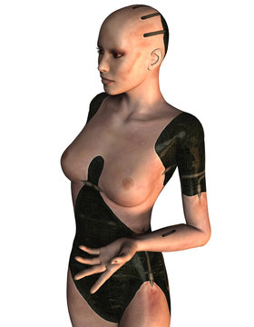 weiblicher Cyborg