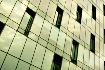 Wall Mural - slippery texture of glass high-rise building