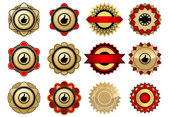 Wall Mural - set of labels