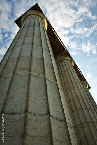 Greek column throwing up to...