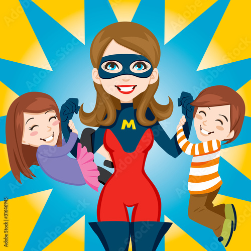 Plakat na zamówienie Super Hero Mom