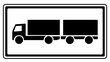 Zusatzzeichen LKW mit Anhänger Führerscheinklasse C1E