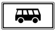Zusatzzeichen Bus Führerscheinklasse D1