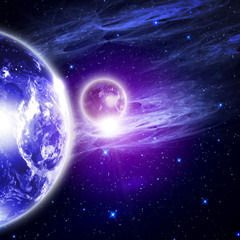 Canvas Print - planets in the space