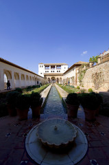 Poster - Patio de la Acequia - Generalife - Granada - Spanien