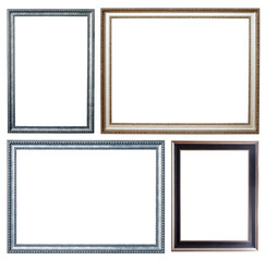 Wall Mural - Set of few silver frames