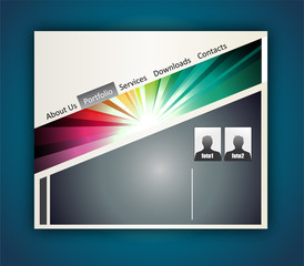 Poster - Colorful Webstite Template