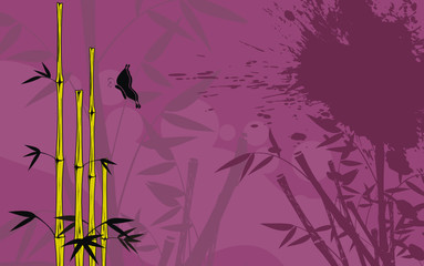 Wall Mural - bamboo background09