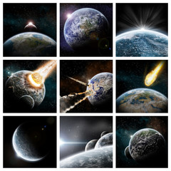 Wall Mural - apocalypse collage