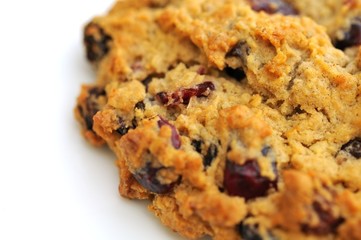 Wall Mural - Macro of raspberry cookie