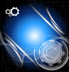 Aufkleber - Abstract technology background