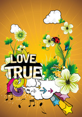 Wall Mural - vector abstracto en color