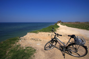 Wall Mural - Mit dem Fahrrad an der Ostsee