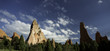 Panoramic view of garden of the gods