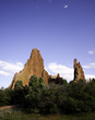Tall red rock in Garden of the gods