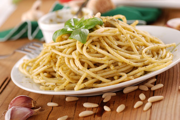 Wall Mural - spaghetti al pesto - otto