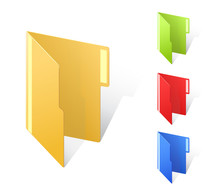 Multicolored Folders With Textfield