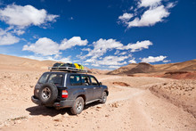 Offroad Car In Dades Valley, Maroc Desert