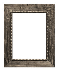 isolated wooden frame