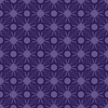 Purple And Blue Swirly Damask Seamless Pattern