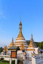 Stupa In Wat Chong Kham At Mae Hong Son, Thailand