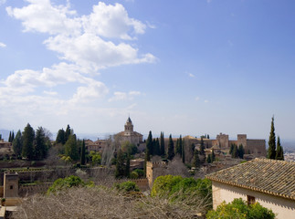 Sticker - Alhambra - Granada - Analusien - Spanien