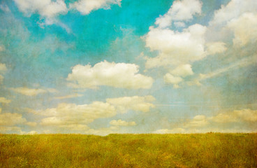vintage image of landscape
