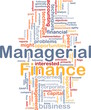 Managerial finance is bone background concept